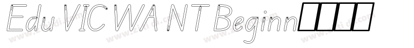 Edu VIC WA NT Beginn字体转换